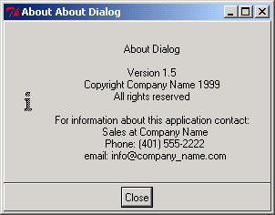 Pmw about dialog