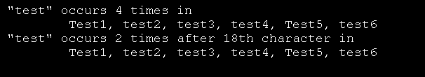 Searching strings for a substring: counting the occurrences of a substring