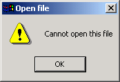 showwarning Dialog box