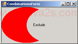 Area Combination: Exclude