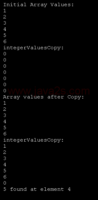 Array: Binary Search, Copy