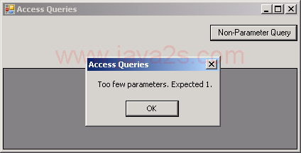 Call Store Procedure in Access Database