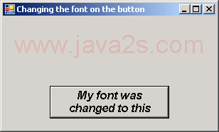 Change Button Font at Runtime