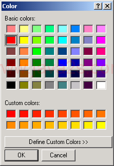 Customized Color Dialog