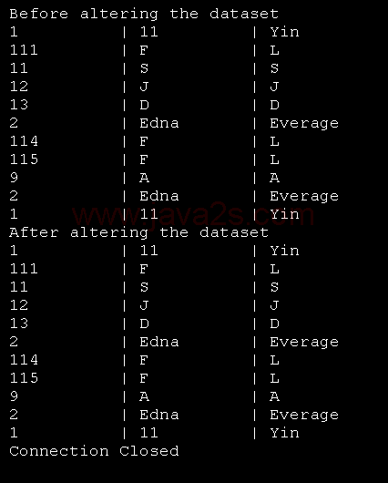 Delete database record