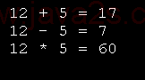 Do calculation in Console.WriteLine