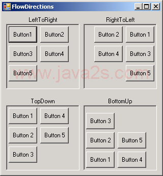 FlowLayoutPanel Direction