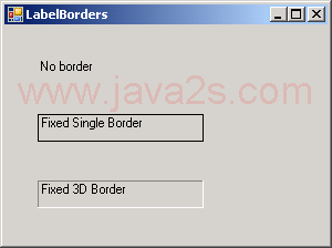 Label Border Demo