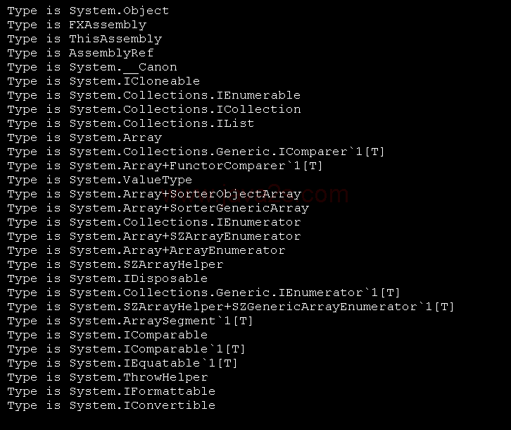 Load all Types in one Assembly