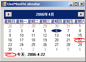 Set today's date to 4/22/2006
