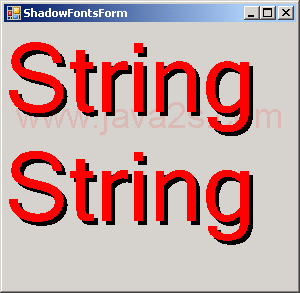 Shadow Fonts Demo