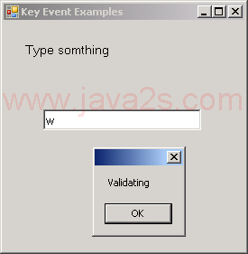 TextBox Validating Event