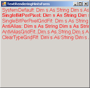 Text Rendering Hint Demo