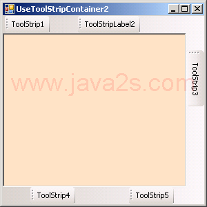 ToolStrip Container Demo 2