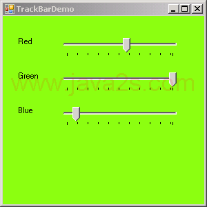 Track Form background Color