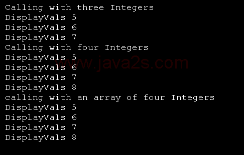 Use Array as Function Parameter