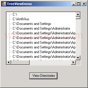 Use Tree View to display directory