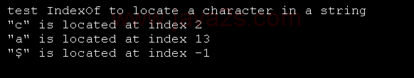 Using String searching methods: IndexOf