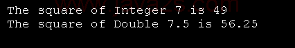 Using overloaded methods: Integer and Double