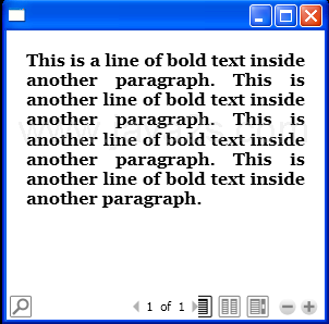 Add Bold line to Paragraph