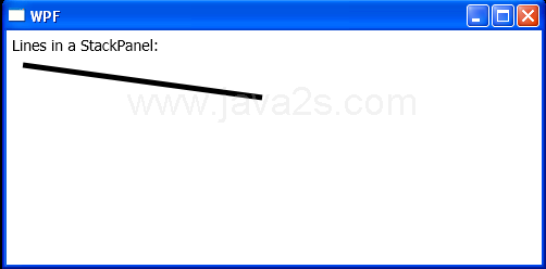 Add Line to StackPanel