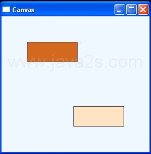 Fill Rectangle with Bisque