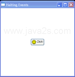 Halting event routing with Handled