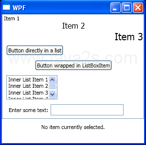 Handles ListBoxItem Selected events for the ListBoxItems in the inner ListBox.