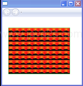 ImageBrush's tiles are set to 10% by 10% of the output area