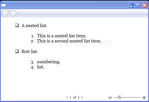 Nested lists