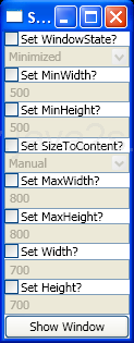 Order of precedence for sizing-related properties that are implemented by Window.