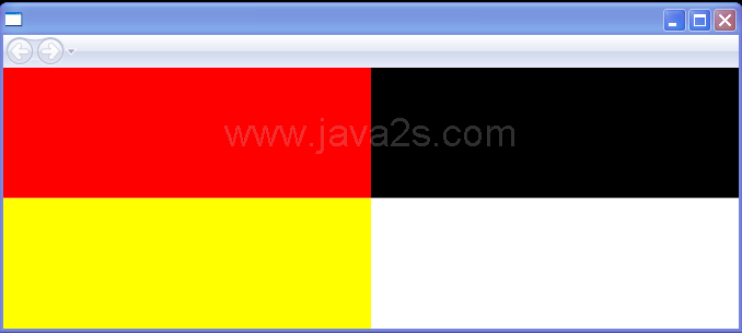 Rectangles with size and position controlled by parent