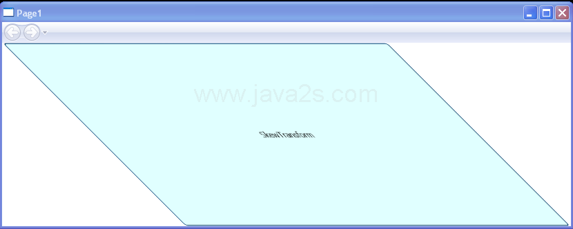 SkewTransform applied