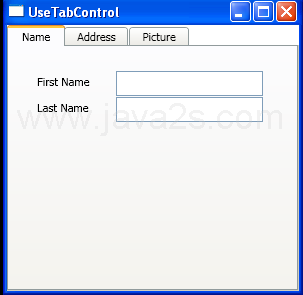 Tab Controls and TabItem