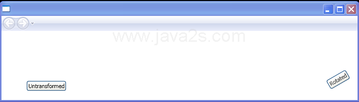 Transformed Buttons with RotateTransform And Angle