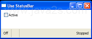 Use StatusBar