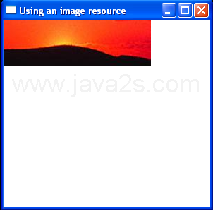 Using an image resource
