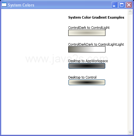 using system colors to create gradients