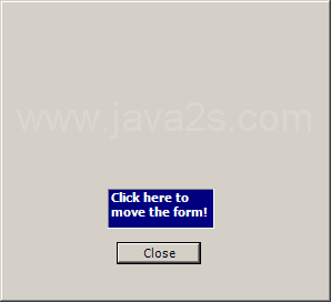 Move a Form in code