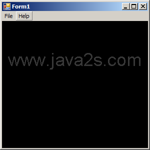 Add Menu to Form