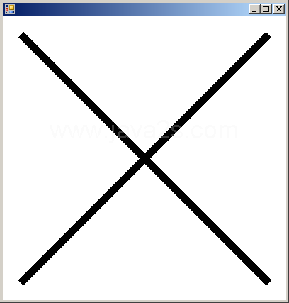 Draw two lines with one pen
