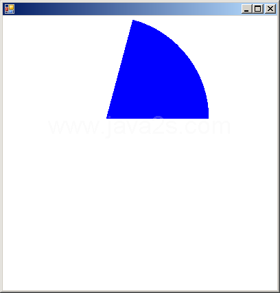 Fill a pie with solid brush
