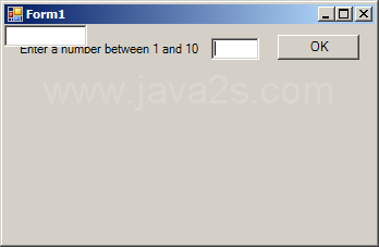 TextBox validation