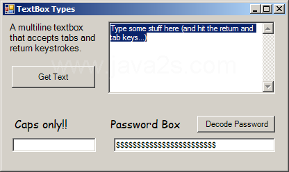 Password field