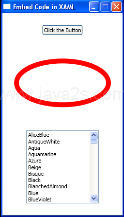 Embedded Code in Window.xaml
