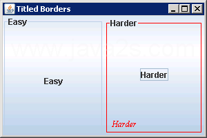 TitledBorder基于LineBorder