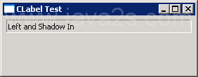CLabel ：阴影中