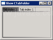添加CTabFolder2Listener