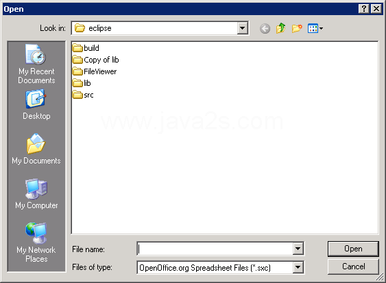 Open an Open FileDialog