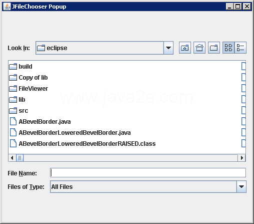 ActionListener for JFileChooser in Your JFrame